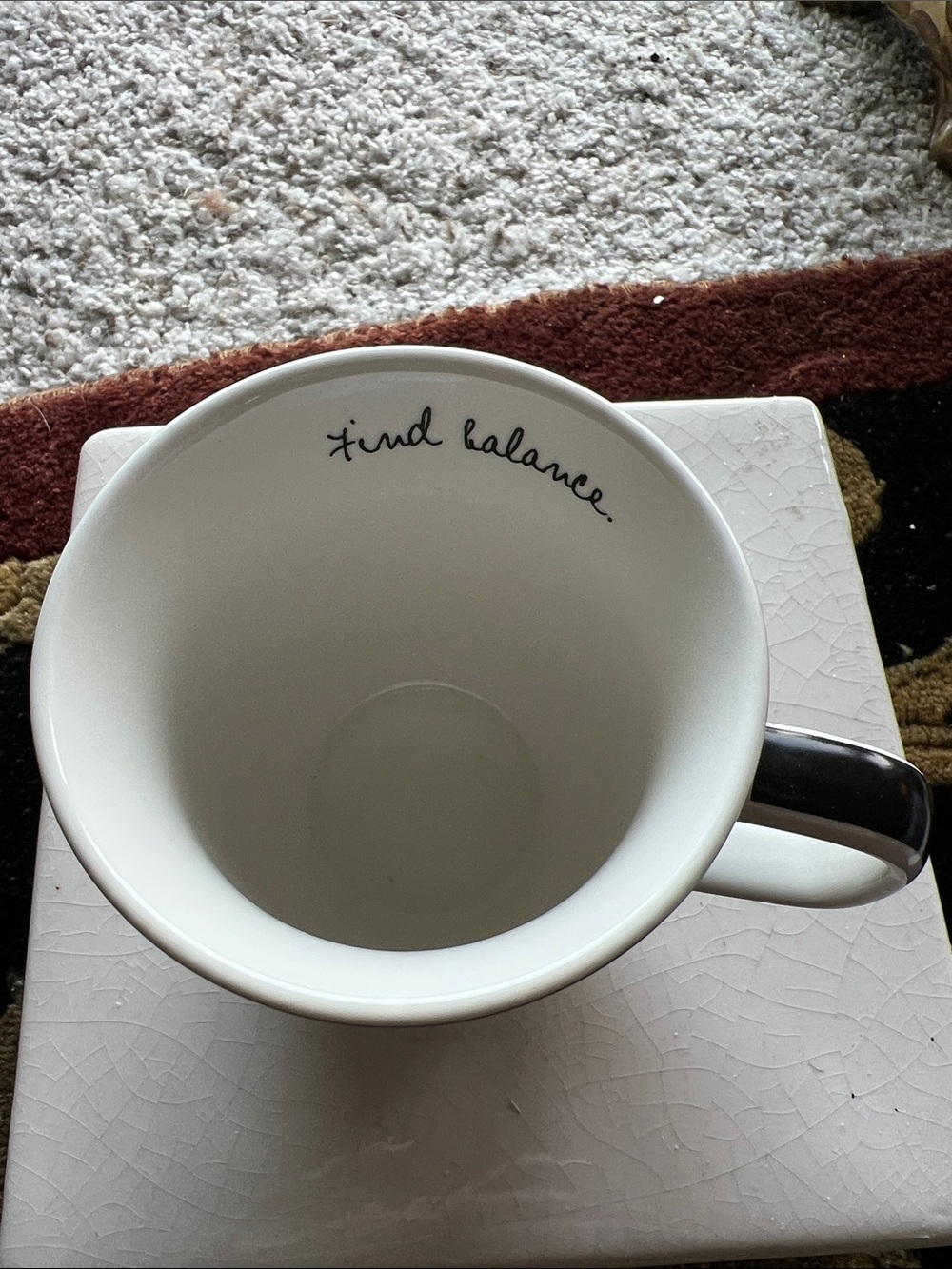Karma Flamingo Hobo Coffee Tea Mug Cup NEW WITH TAGS “Find Balance” - Picture 4 of 13
